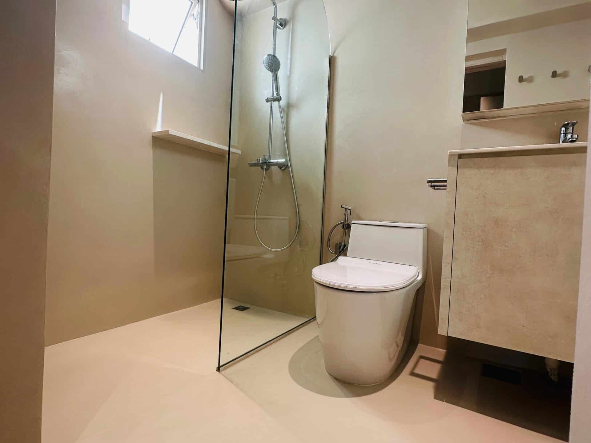 Epoxy Microcement Look for bathroom