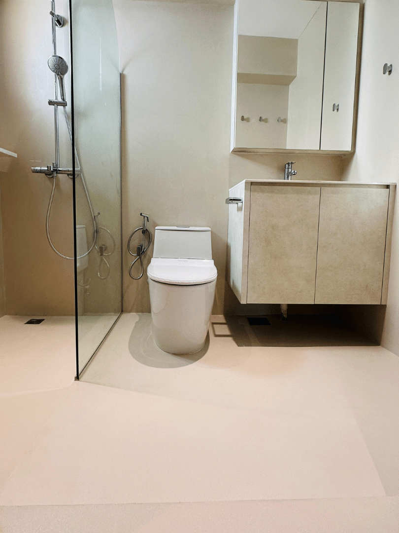 Epoxy Microcement Look for bathroom