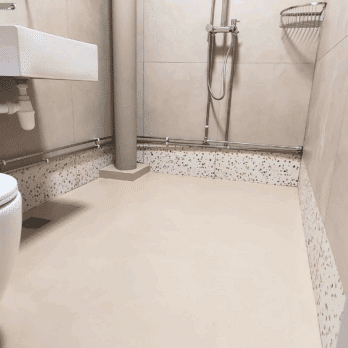 Epoxy Microcement Look for bathroom