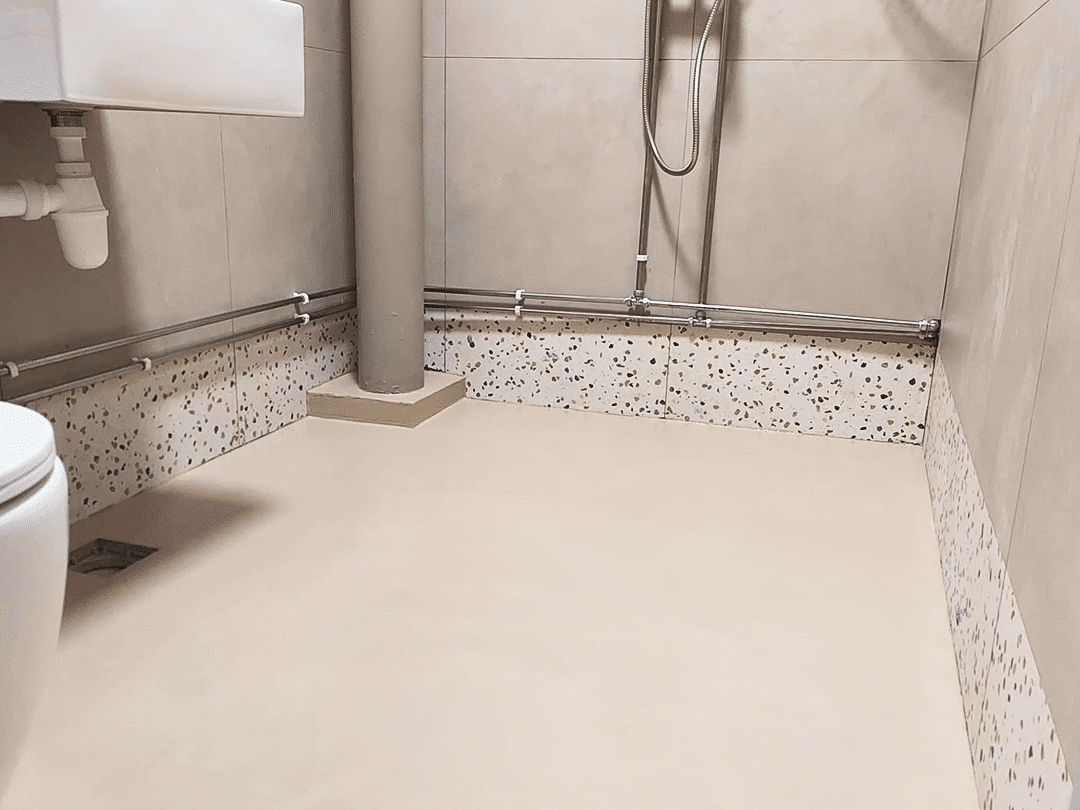 Epoxy Microcement Look for bathroom