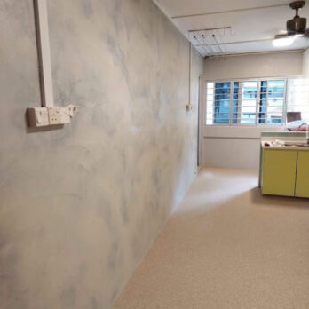 Epoxy limewash wall