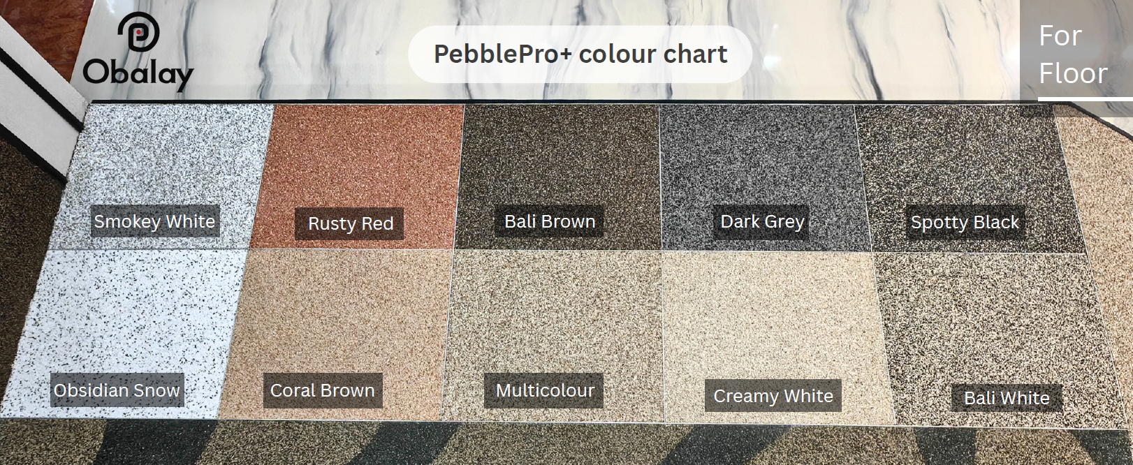 PebblePro+. colour chart